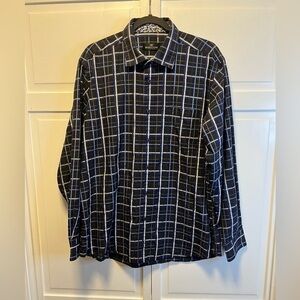 Bugatchi Uomo Button Down Long Sleeve Shirt Size Men XL Color Black, Blue,White